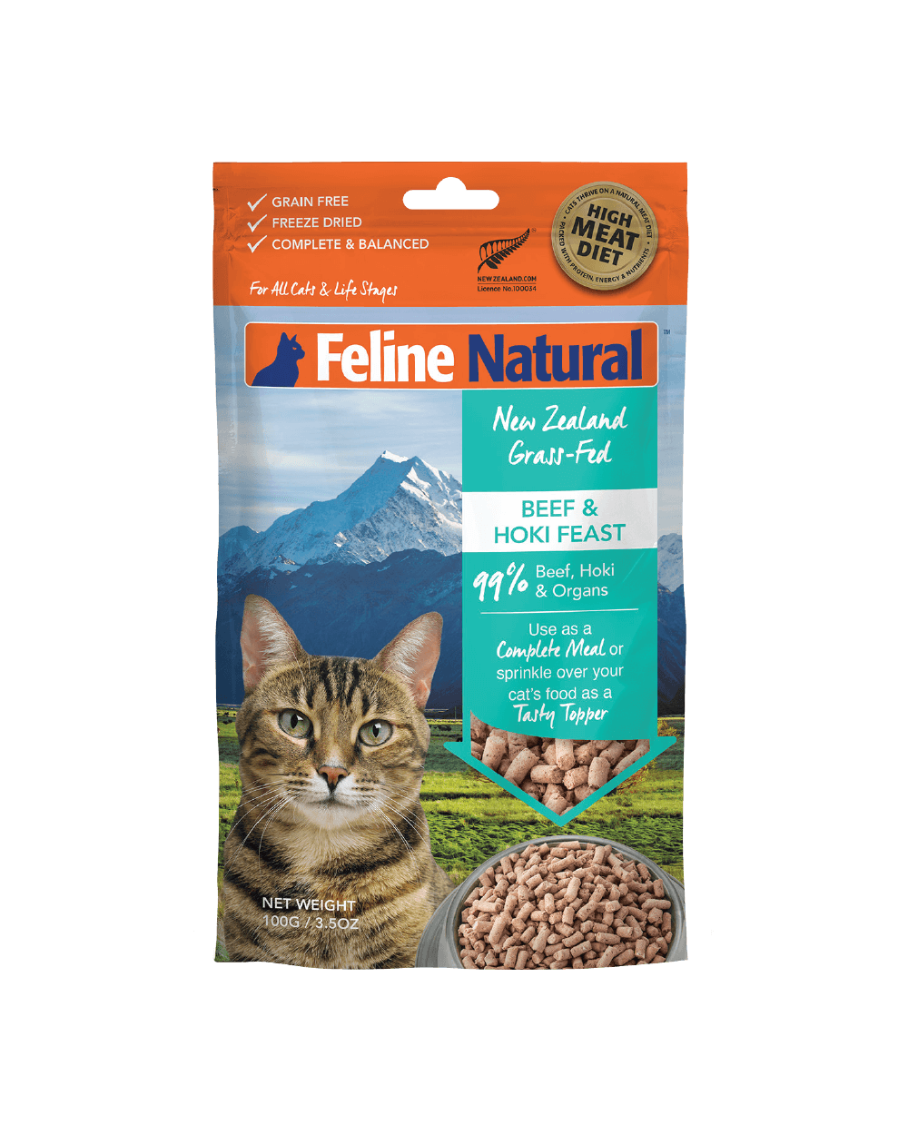Feline Natural - Beef & Hoki Freeze-Dried Raw (Cat Food)